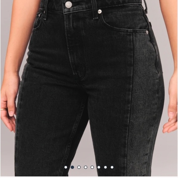 Abercrombie Curve Love High Rise Black Jeans - Picture 4 of 5